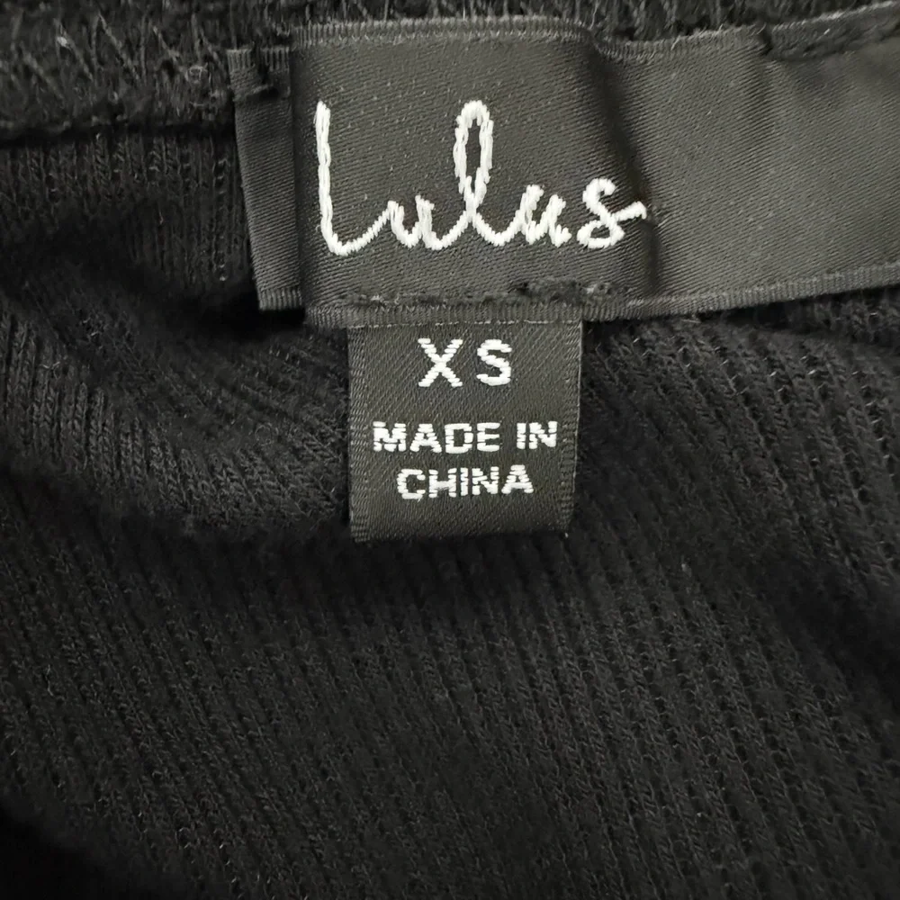 Lulus Black Ruched women’s size XS Maxi Skirt (A348)✨